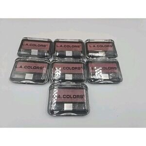 Lot of 7 L.A. Colors Berry Plum BSB335 Blush Makeup Compacts